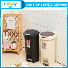 Neway Good Quality Pedal Plastic Trash Can